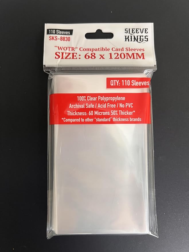 Sleeve Kings WOTR Perfect Compatible Sleeves 68 X 120 mm - Image 2
