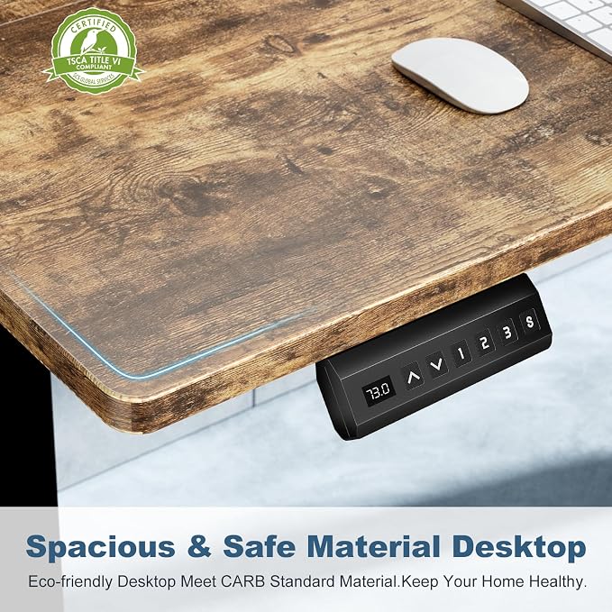 DUMOS 55 Inch Electric Standing Desk Height Adjustable, Sit to Stand Computer - Image 7