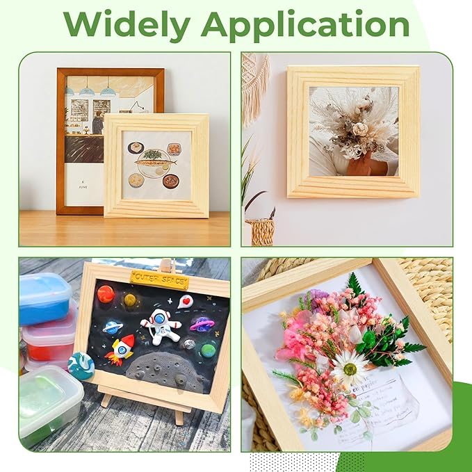 FSWCCK 10 Pack 4 x 4 inch Wood Panel Boards, Unfinished Wood Canvas Panels - Image 7