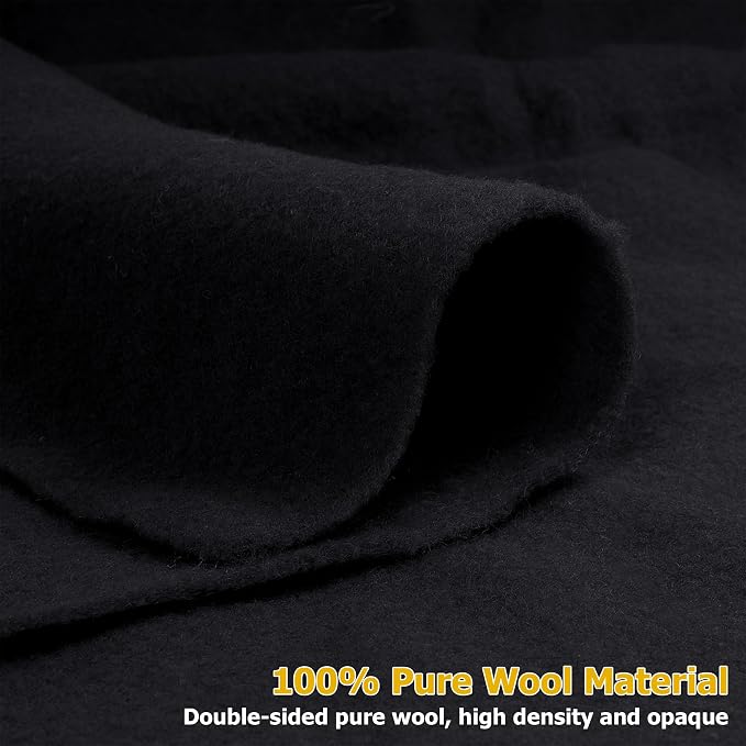 FINFUFA 108" x 39" Wool Felt Fabric, Pure Merino Felt Fabric - Image 2