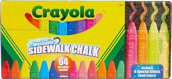 Crayola Ultimate Washable Chalk Collection, Bulk Outdoor Sidewalk Chalk by Crayola