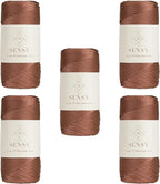 5 Skeins of Sensy Premium 2mm 251 Yards Polyester Rope 100% Polypropylene Cord by SSENSY