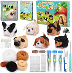 UOOU Felting Kit, Wool Roving, Felting Pad, Instruction Manual, Needle Felting by UOOU