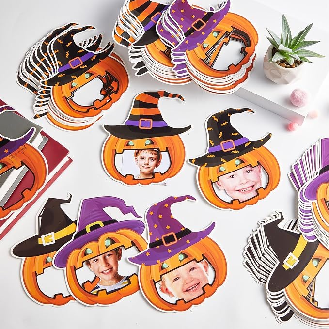 gisgfim 80Pcs Halloween Cutouts Witch Party Decorations Bulletin Board Pumpkins - Image 4