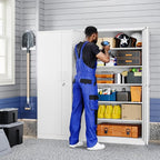 Yizosh Metal Garage Storage Cabinet - Image 2