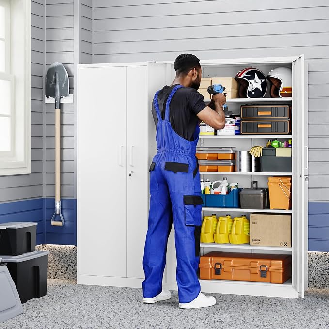 Yizosh Metal Garage Storage Cabinet - Image 2