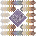100 Pack Bandanas Unisex Paisley Bandanas Bulk Multi Purpose Cowboy Head Wrap by Handepo