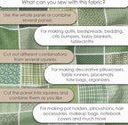Cotton Satin Patchwork Fabric Panel – 35 Designs, 20×20 cm Squares, Single - Image 6