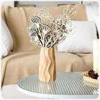 RattanView 36 Pcs Wooden Wildflower Decor Set Wood Flowers Cutout Signs - Image 3