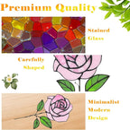 Stained Glass Flowers, Stained Glass Rose - Image 4