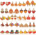 MARFOREVER 40Pcs/20 Pairs Fall Charms, Thanksgiving Charm by MARFOREVER