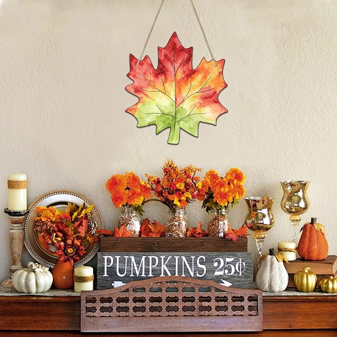 Unfinished Fall Wreaths Wood Crafts to Paint Set of 3, Unfinished Wood Cutouts - Image 4