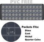 MUDOR 240 Pockets Coin Collection Book, PVC FREE Coin Holder Album | Fits Dime - Image 3