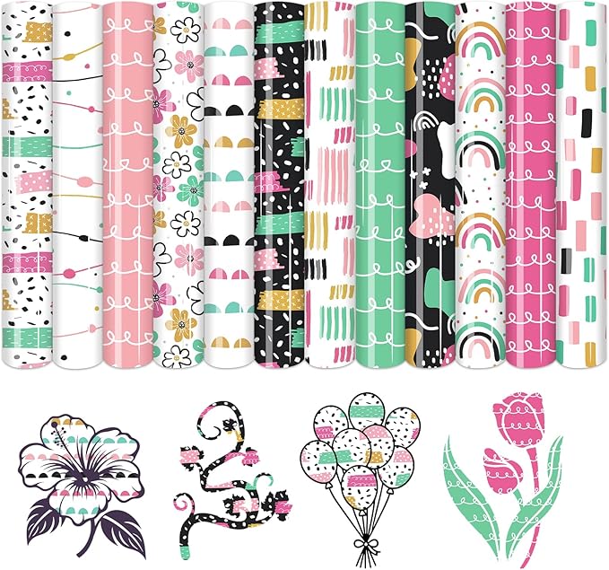 HTVSTD Polka HTV Heat Transfer Vinyl 12 Sheets 12×10in Iron on Vinyl | Polka by CraftingEveryday