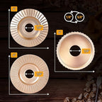 BLEKOO 5PC Angle Grinder Wood Carving Disc Set, 5/8" Arbor, Wood Shaper & Stump - Image 3
