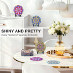 Mandala Diamond Art Painting Coasters Kit - Image 3
