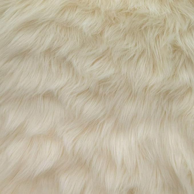 Faux Fake Fur Long Pile Luxury Shaggy/Craft, Decorations / 60" Wide/Sold by The by FabricEmpire