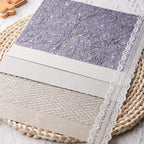 15Pcs Handmade Scrapbook Art Paper Craft Textured Paper Colorful A5 sheet Mesh - Image 7