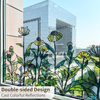 Original Hand Drawn Window Cling Film Stained Glass Border, Double Sided - Image 5