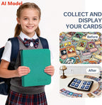 4 Pocket Card Binder for 400 Cards, Premium PU Zipper Card Collection Album - Image 7