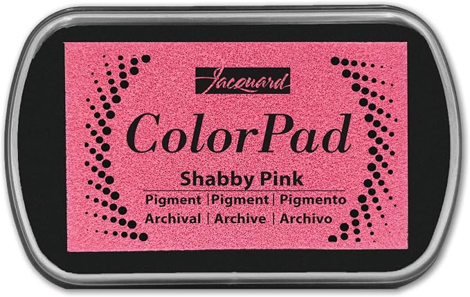 Jacquard ColorPad Archival Pigment Ink Stamp Pads- Shabby Pink by Jacquard