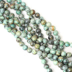 35PCS 10mm Natural African Turquoise Stone Gemstone Round Loose Beads - Image 4