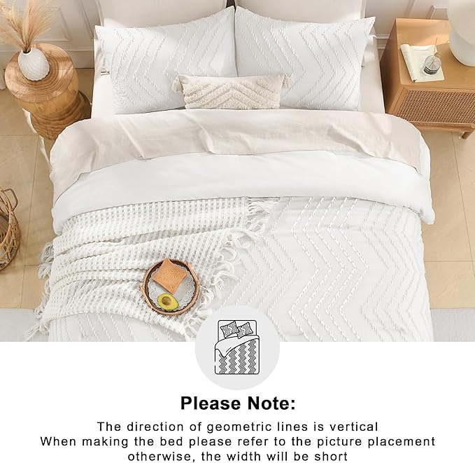 Andency White Oversized Super King Comforter Set 120x120, Extra Large King Size - Image 5
