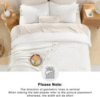Andency White Comforter Full Size, Boho Soft Fluffy Warm Lightweight Bedding - Image 5