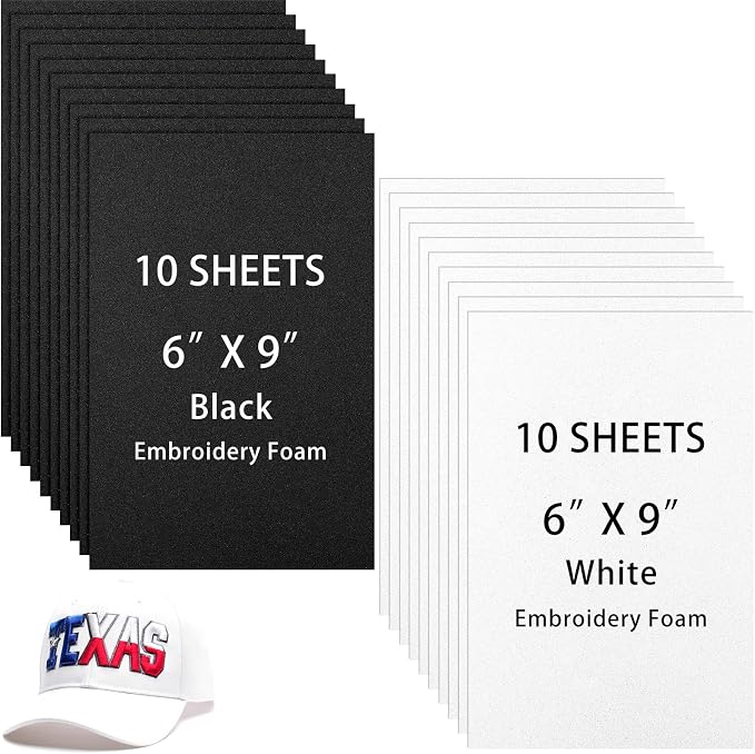 Innconee 20 Pcs 3mm Embroidery Foam EVA Foam Sheets by Innconee