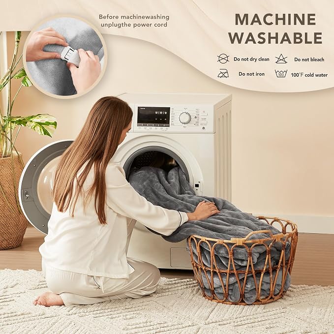 Homemate Electric Heated Blanket King Size - Image 8