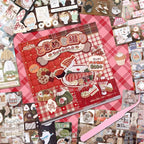 Tmtains 30 Sheets Japanese Manga Style Sticker Book 800+Pcs Heisei Retro Food - Image 2