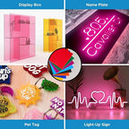 OMTech 10 Pack Colored Acrylic Sheets, 12x8 Inch Plexiglass Sheets - Image 2