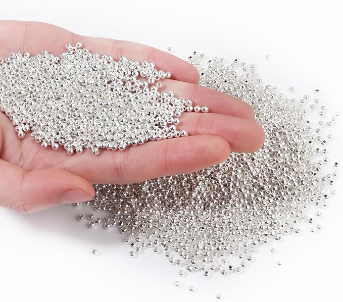 4000pcs Silver 3mm Pearl Beads by chuyau