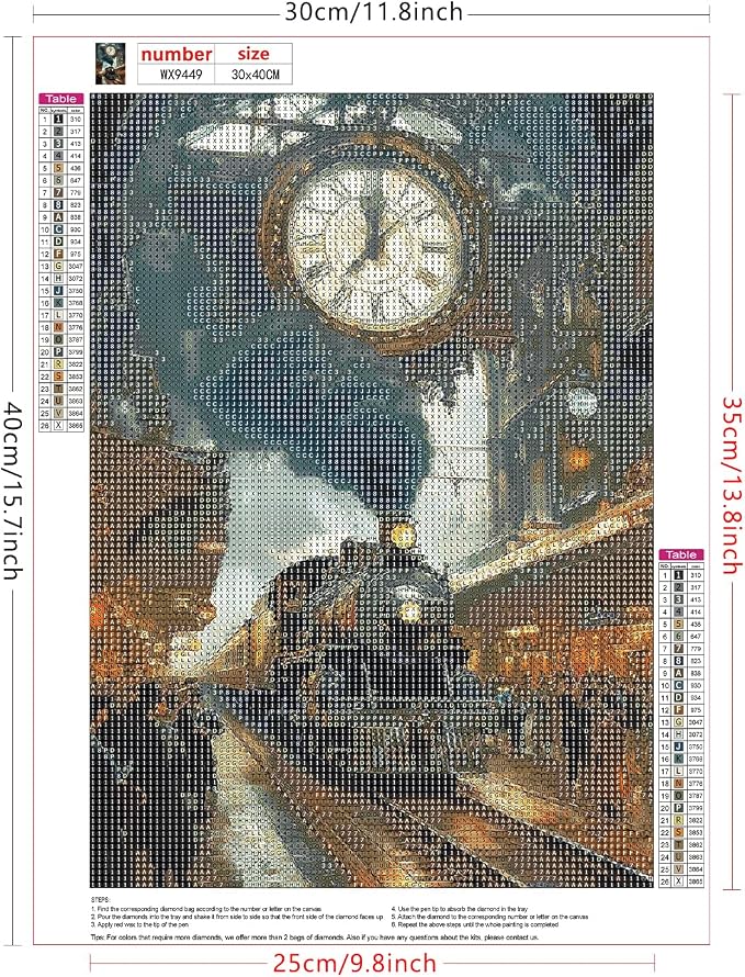 Lxmsja Train Station Diamond Art Kits - Image 6