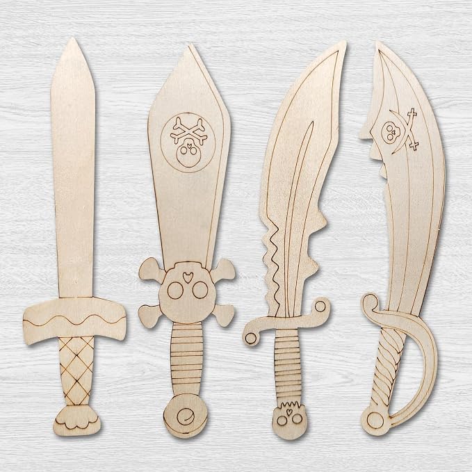 Le Shang 12 PCS Unfinished Wood Crafts, Spring Crafts - Image 7