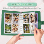 A5 Photocard Holder and Binder, PU Leather 6-Ring Album - Image 2
