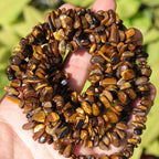 200 Pcs Crystal Chip Beads for Jewelry Making 5-8mm Tiger Eye | Natural Chip - Image 8