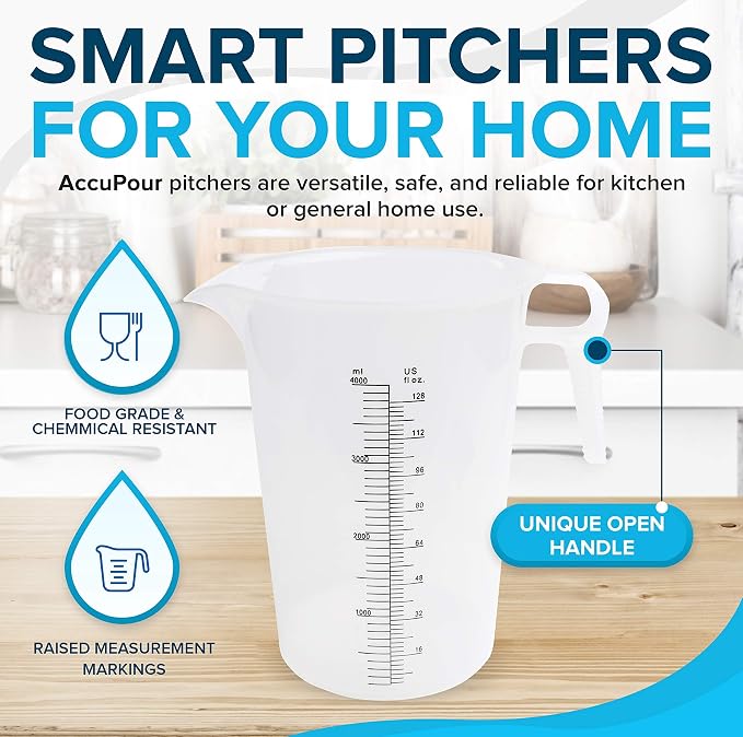 ACCUPOUR 8oz Measuring Pitcher, Pool and Lawn - Image 2