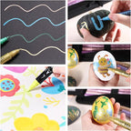 24 Metallic & 24 Acrylic Paint Markers Pens - Image 5