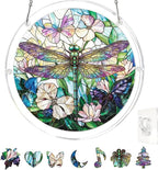 Acrylic Puzzle Suncatcher, Stained Glass Style Art DIY Puzzle by REAIJUNPIN