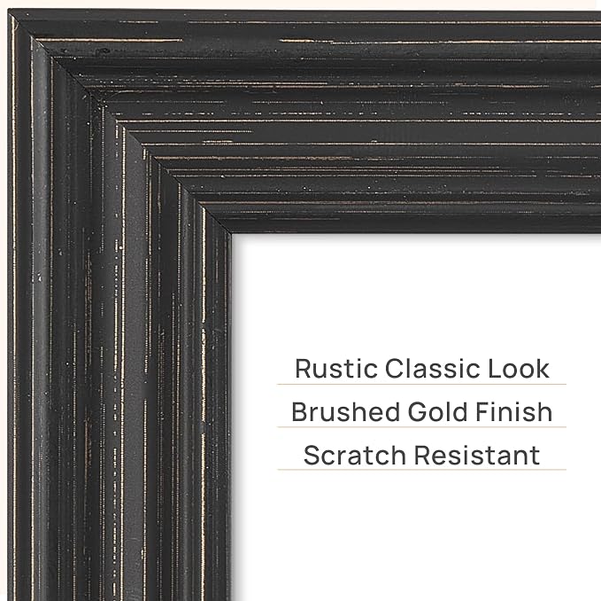 upsimples 8x10 Picture Frame, Vintage Frames Decor, Wall or Tabletop Display - Image 4