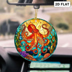 Faux Stained Glass Octopus Acrylic Hanging Ornament, Octopus Christmas Tree - Image 4