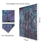 TOEPODO Pearl Cast Acrylic Sheets Pearlescent Glitter Acrylic Sheet 1/8 - Image 2
