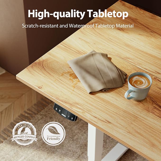 Agilestic Electric Standing Desk, 63 x 24 Inches Height Adjustable Desk - Image 5
