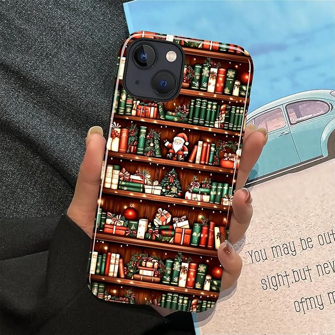 Case for iPhone 15, Scratch Resistant Hybrid Double Layer Hard Shell，Christmas - Image 6