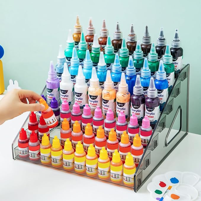 Acrylic Paint Organizer, Painting Bottle Holder, Acrylic Paint Storage Organizer - Image 5