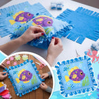 Chunful 6 Sets Under the Sea Tied Pillow Craft Kit DIY Underwater Animals - Image 3