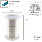 The Beadsmith Wire Elements 28-Gauge Lacquered Tarnish-Resistant Copper Wire - Image 4