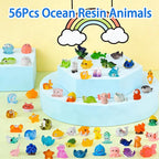 56pcs Mini Ocean Resin Animals, Miniature Plastic Figurines Tiny Sea Animals - Image 8