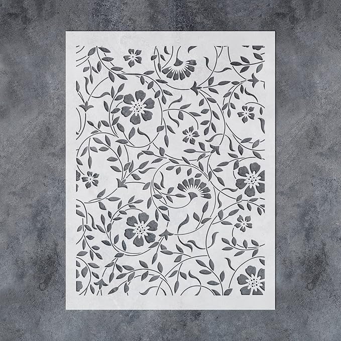 GSS Designs Flourish Stencils for Painting on Wood, Wall by GGSSDesigns